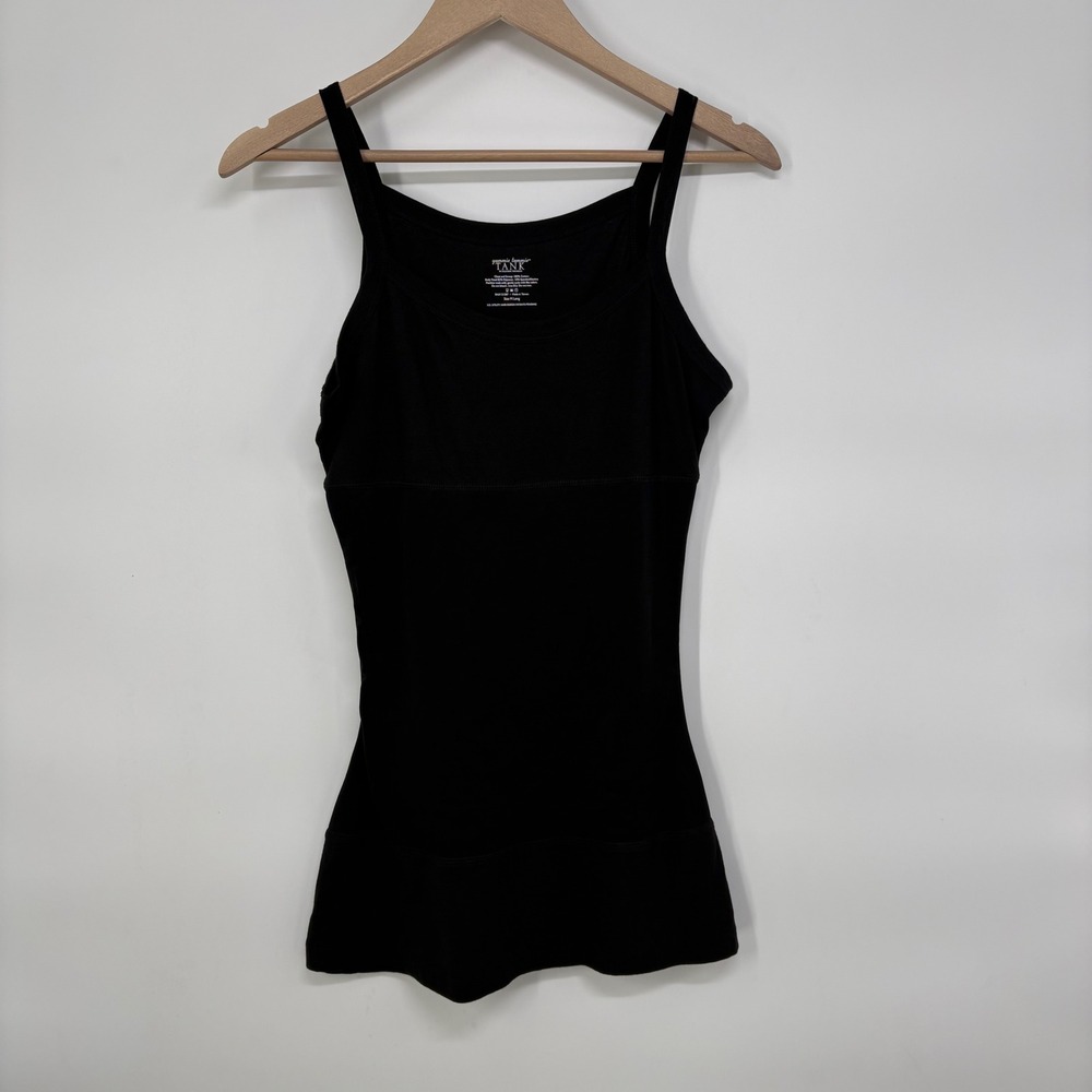 Yummie Tummie by Heather Thomson Black Shapewear Tank Top Size M Long Slimming
